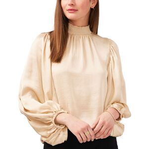 Msk Smocked-Neck Top